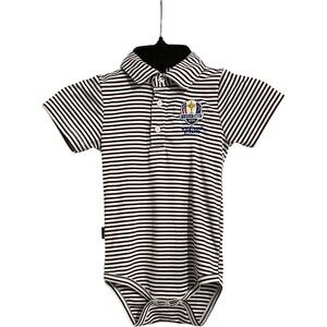 Boys 12-18M 2020 Ryder Cup Whistling Straights Striped Polo Romper Collar Garb
